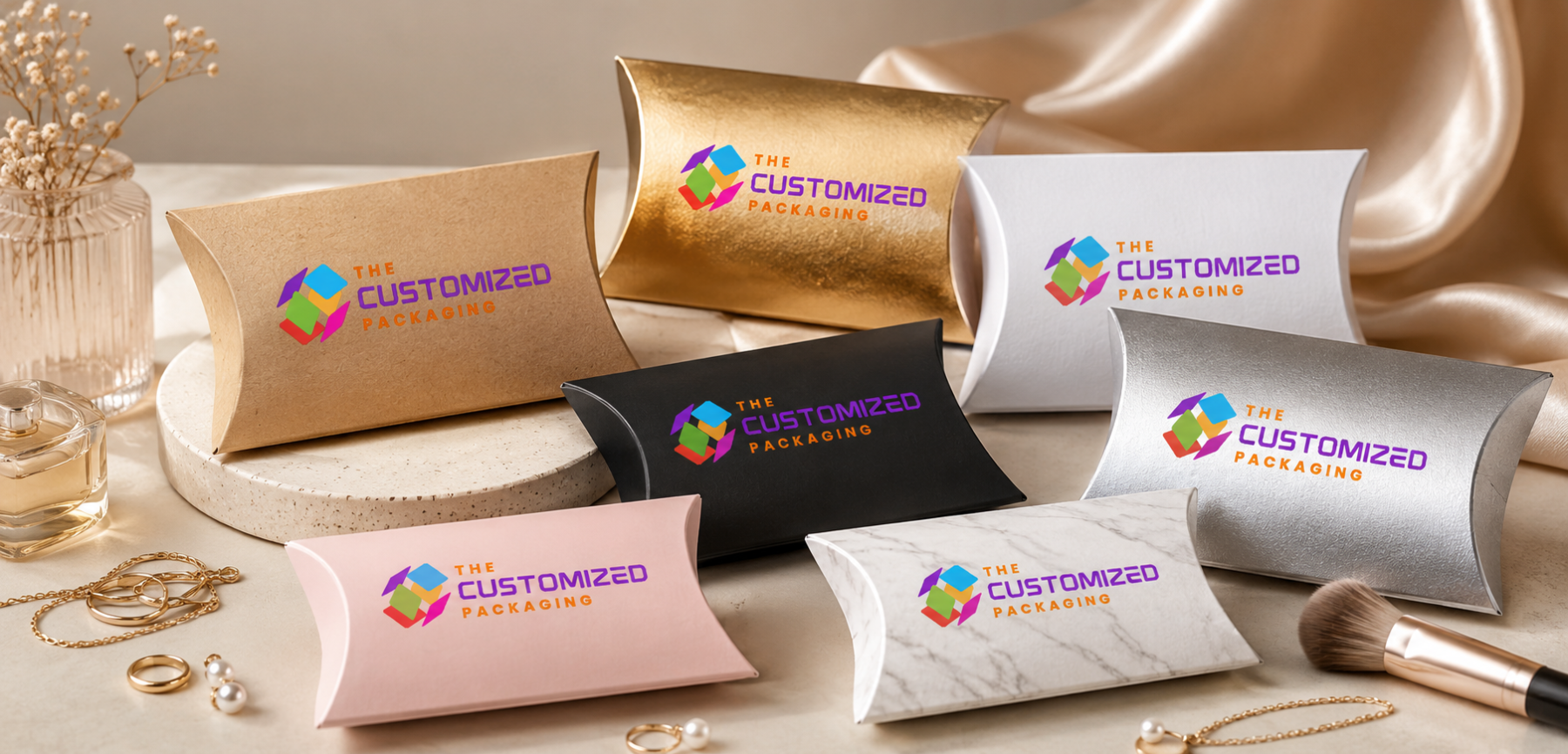 Custom Pillow Boxes for Jewelry Brands